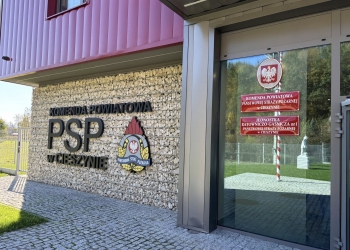 logistycy w PSP w Cieszynie