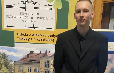 Paweł Soroń reprezentuje szkołę w Olimpiadzie Spedycyjno-Logistycznej