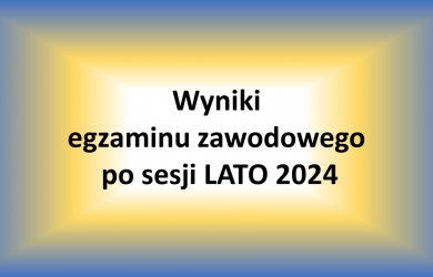 Wyniki egzaminów zawodowych